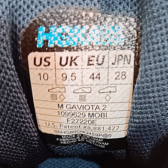 HOKA ONE ONE GAVIOTA 2, MEN'S SIZE 10, - Picture 5 of 5